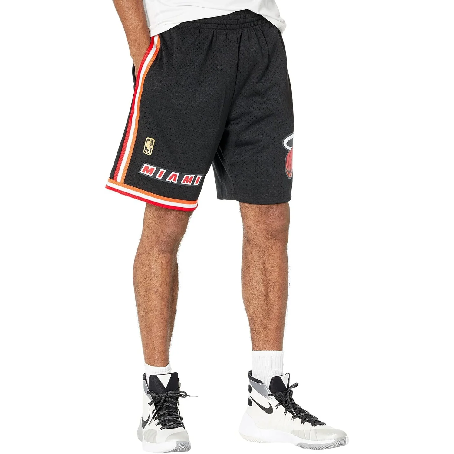 Mitchell And Ness - Philadelphia 76Ers Mens Nba Swingman Road 00-01 Shorts - Image 2