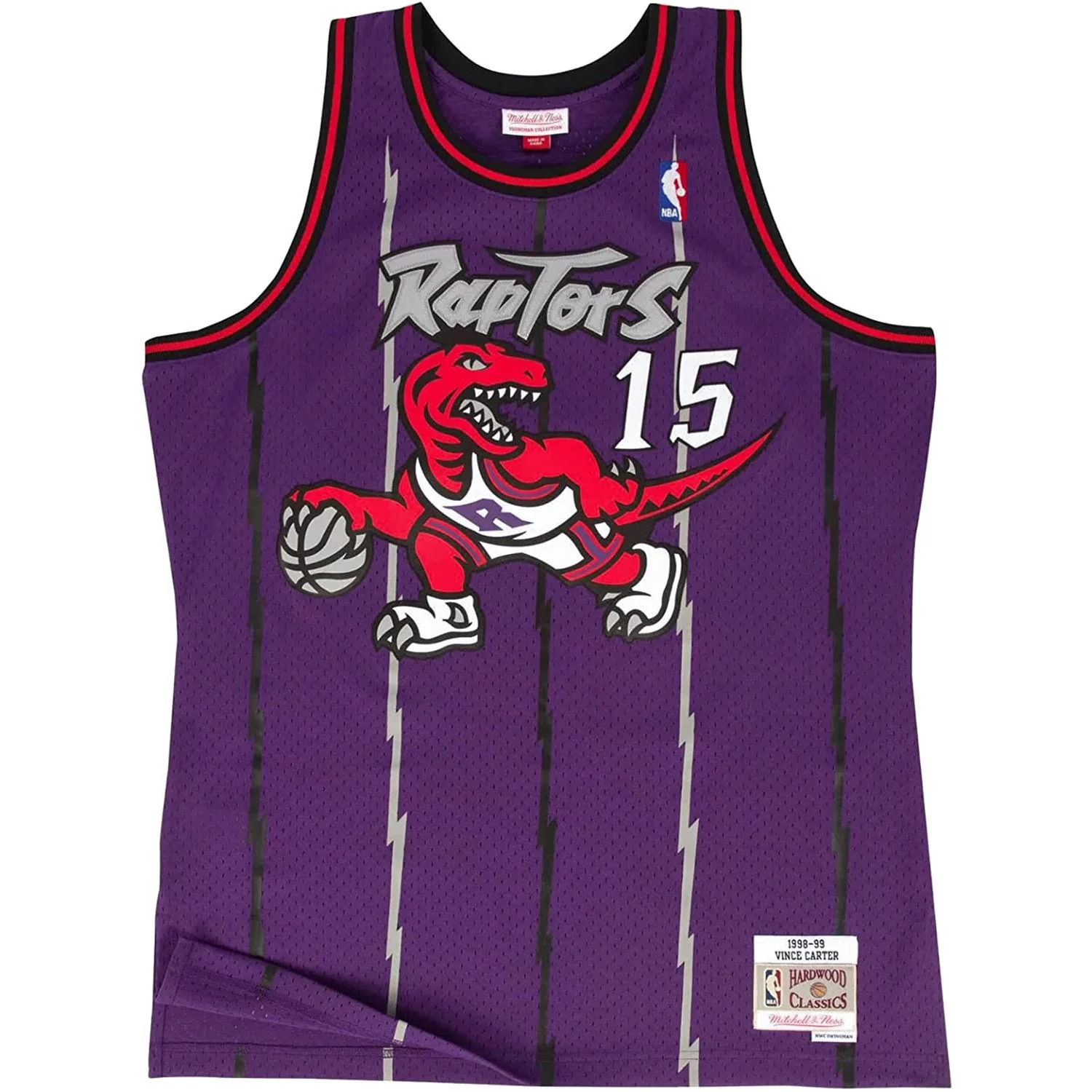 Mitchell And Ness - Toronto Raptors Mens Nba Swingman Road 98 Vince Carter Jersey - Image 3