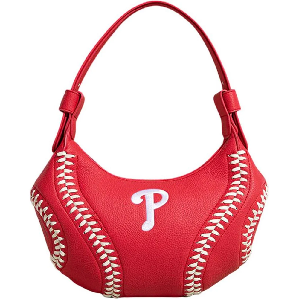Mlb - Womens Philadelphia Phillies Team Whipstitch Hobo/Shoulder Bag - Image 2