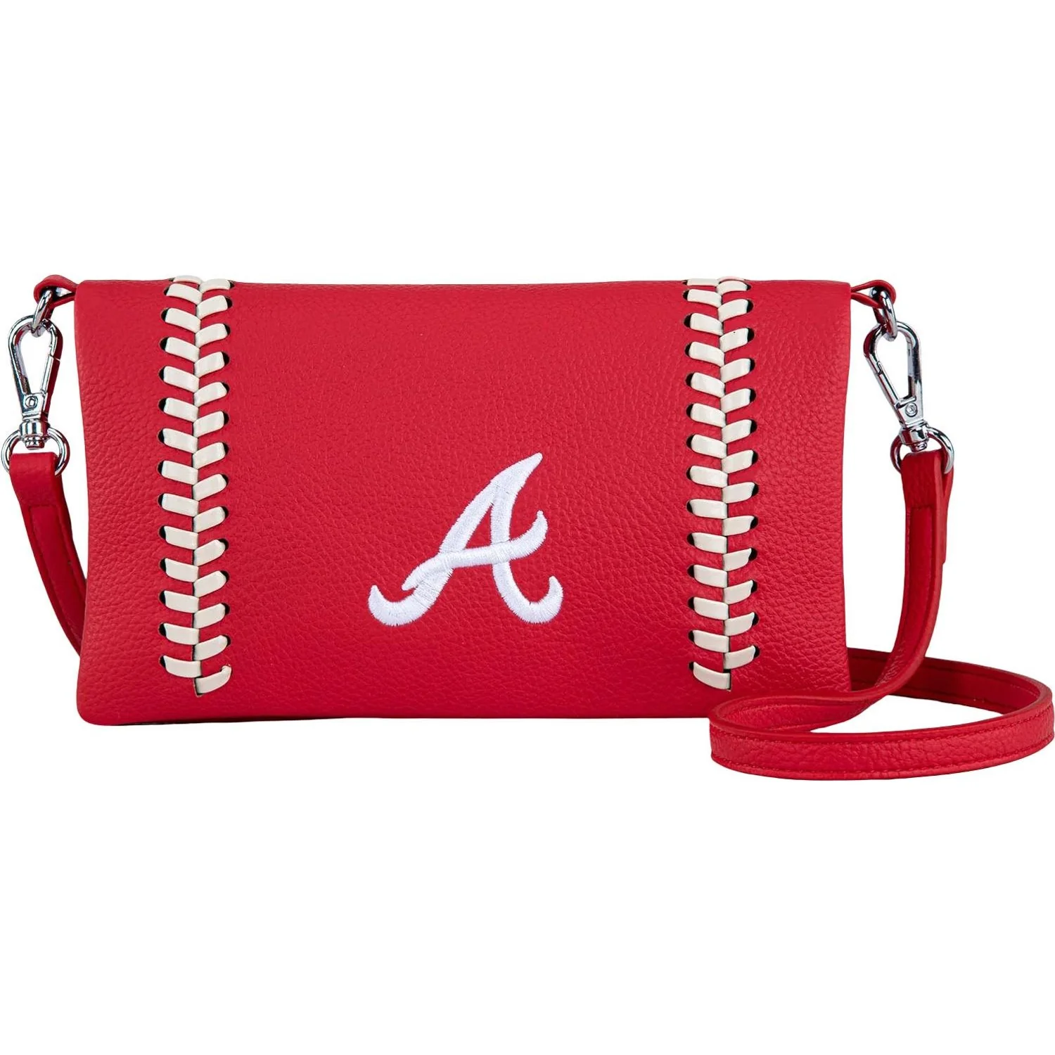 Montana West - Womens Atlanta Braves Team Bi-Fold Clutch/Crossbody Bag - Image 3