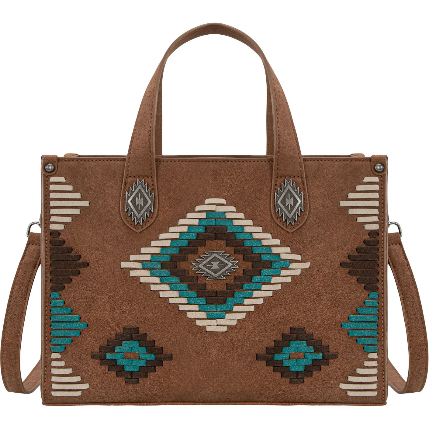 Montana West - Womens Aztec Collection Tote/Crossbody Bag - Image 2