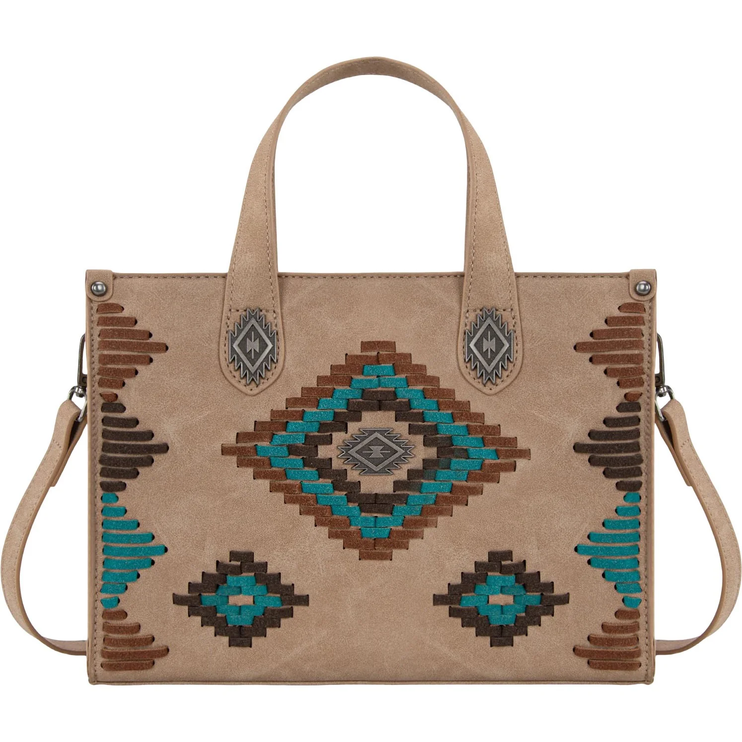 Montana West - Womens Aztec Collection Tote/Crossbody Bag - Image 4