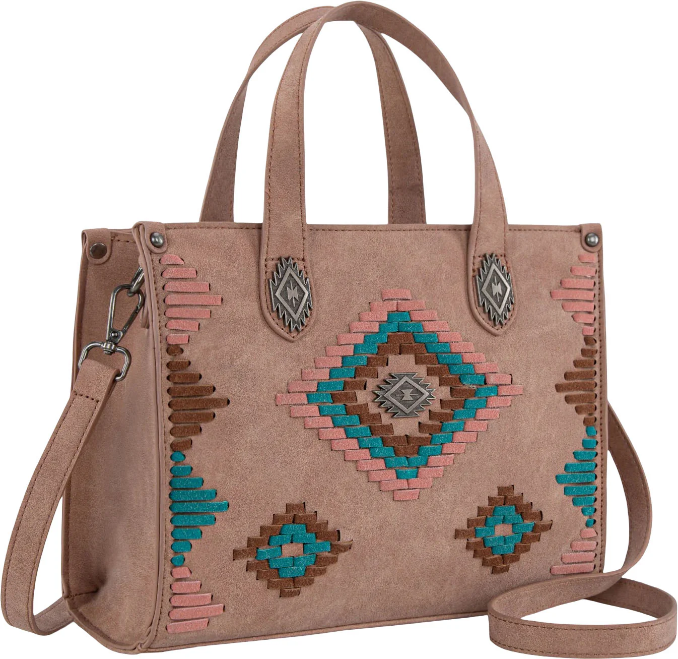 Montana West - Womens Aztec Collection Tote/Crossbody Bag - Image 7
