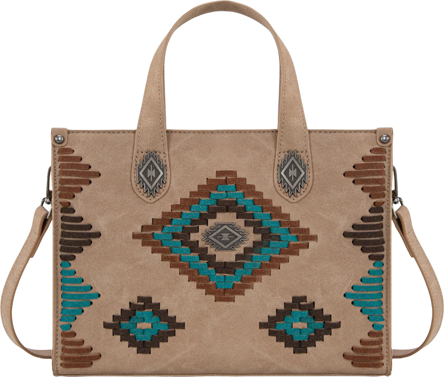 Montana West - Womens Aztec Collection Tote/Crossbody Bag - Image 8
