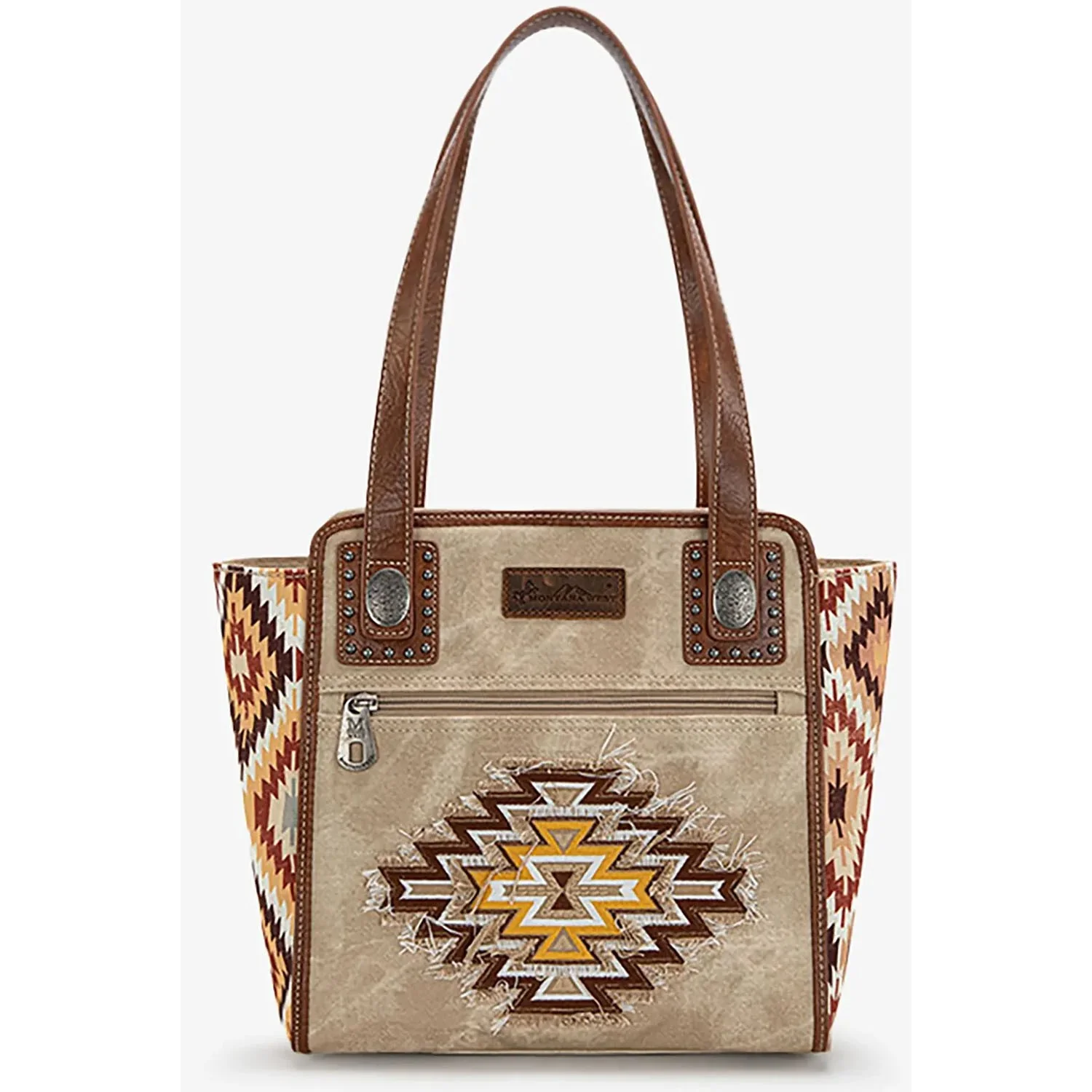 Montana West - Womens Aztec Jean Denim Collection Tote - Image 4