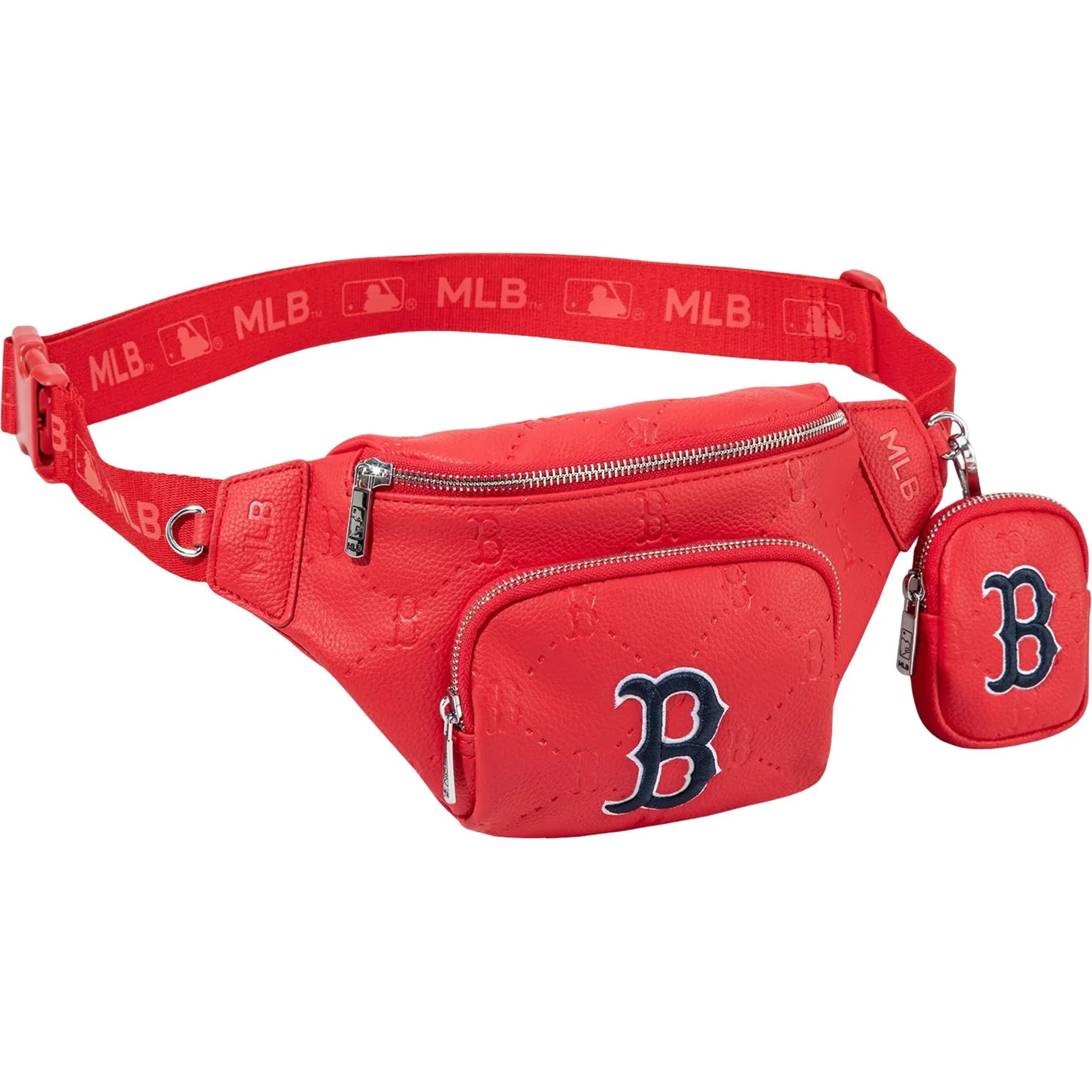 Montana West - Womens Boston Red Sox Team Fanny Pack Belt Sling Bag - Image 3