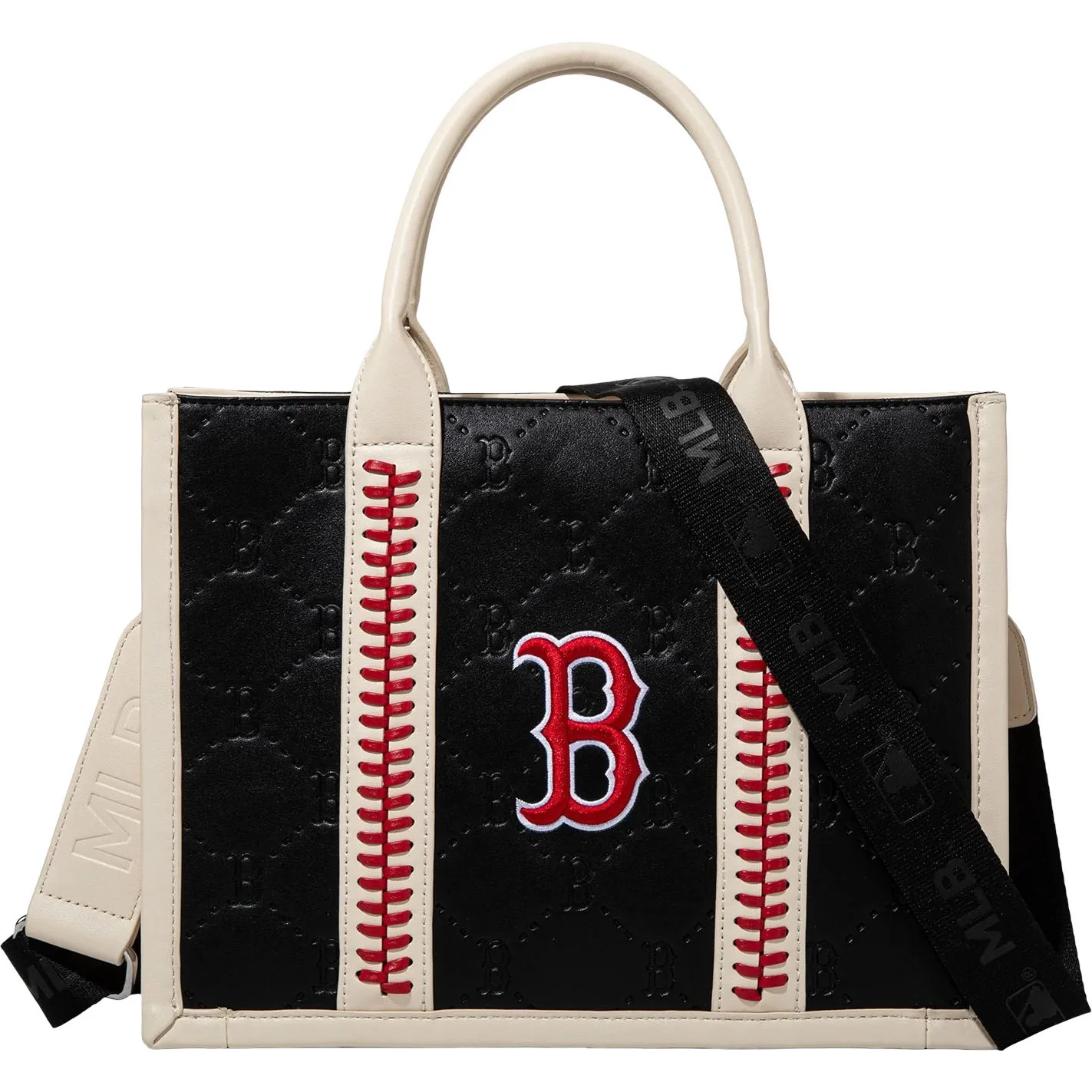 Montana West - Womens Boston Red Sox Team Whipstitch Tote/Crossbody Bag