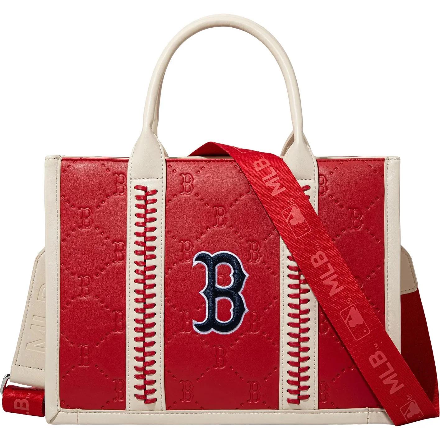 Montana West - Womens Boston Red Sox Team Whipstitch Tote/Crossbody Bag - Image 4