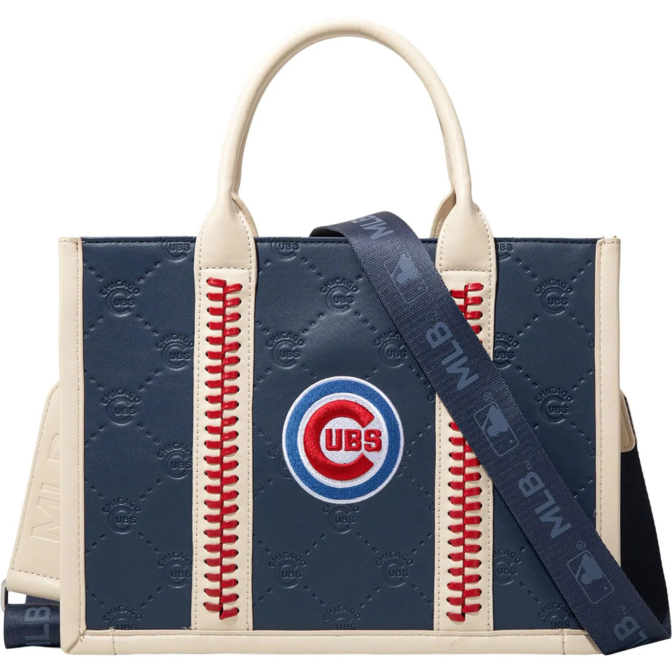Montana West - Womens Chicago Cubs Team Whipstitch Tote/Crossbody Bag - Image 2