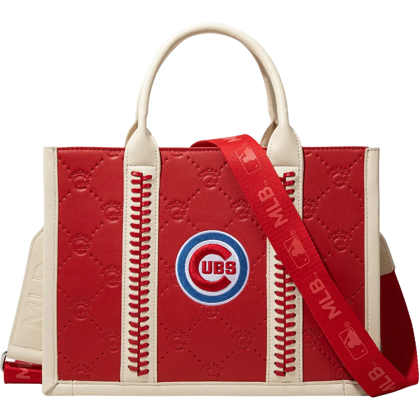 Montana West - Womens Chicago Cubs Team Whipstitch Tote/Crossbody Bag - Image 3