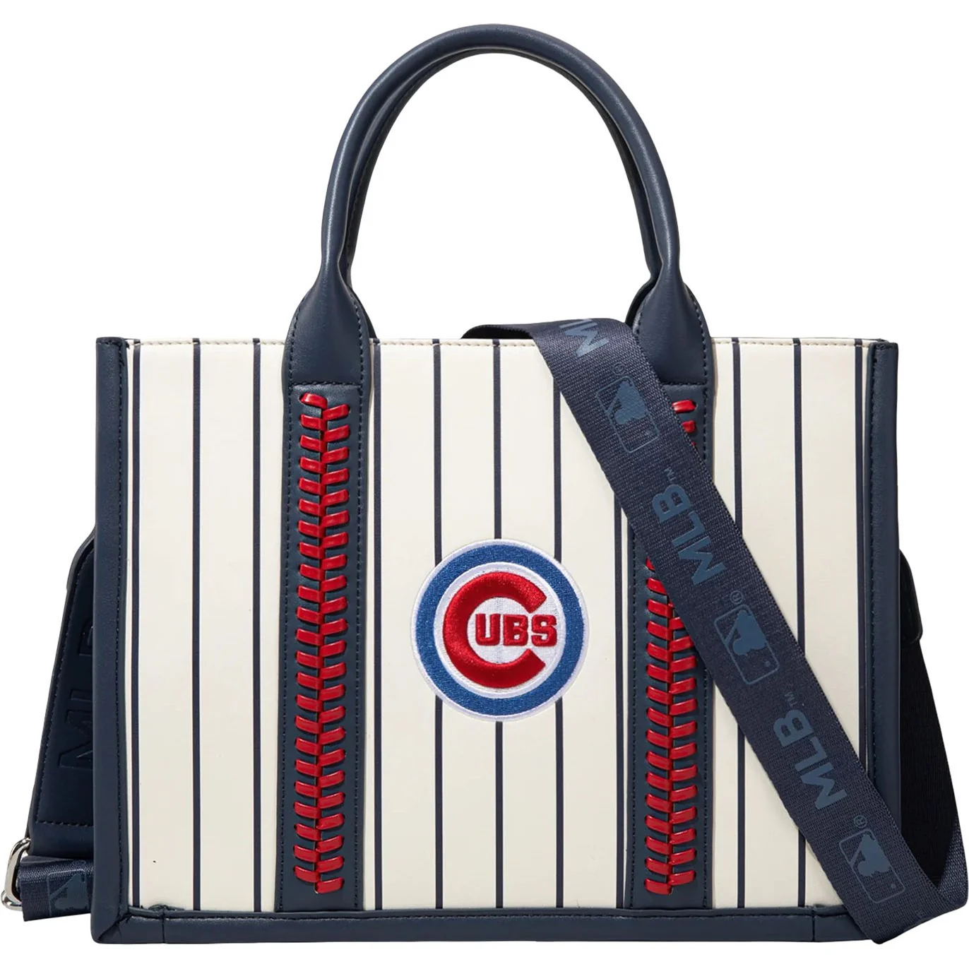 Montana West - Womens Chicago Cubs Team Whipstitch Tote/Crossbody Bag - Image 4