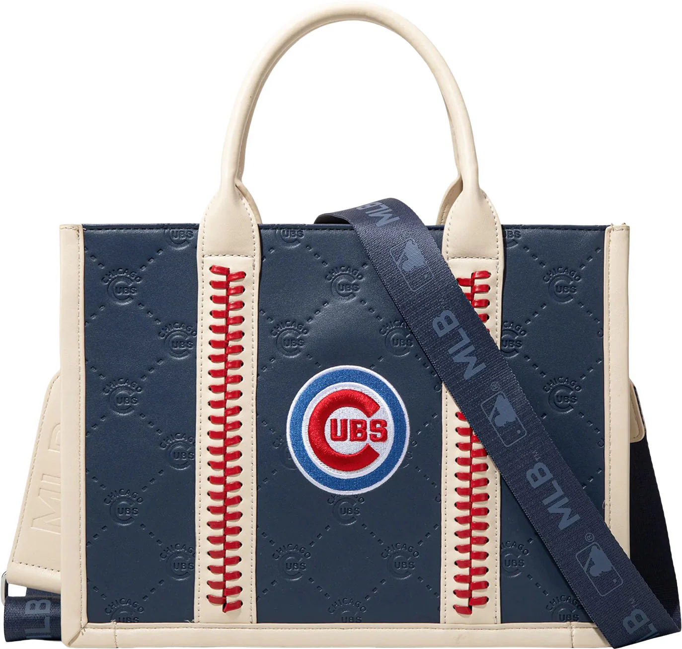 Montana West - Womens Chicago Cubs Team Whipstitch Tote/Crossbody Bag - Image 6