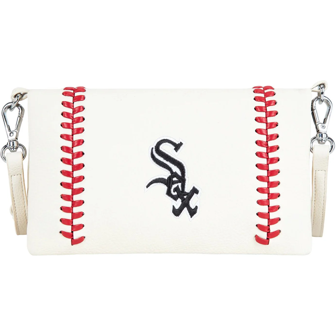 Montana West - Womens Chicago White Sox Team Bi-Fold Clutch/Crossbody Bag