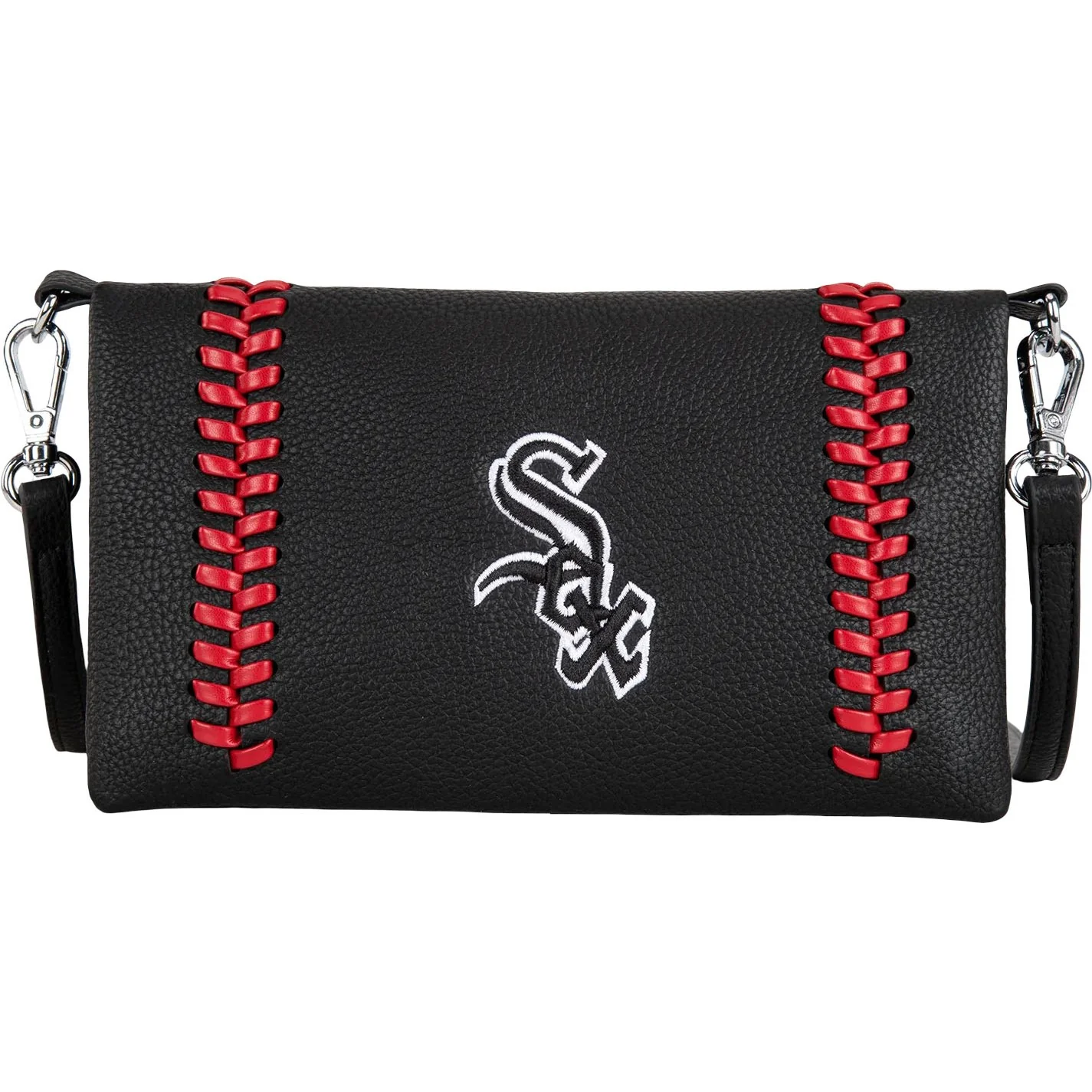 Montana West - Womens Chicago White Sox Team Bi-Fold Clutch/Crossbody Bag - Image 2