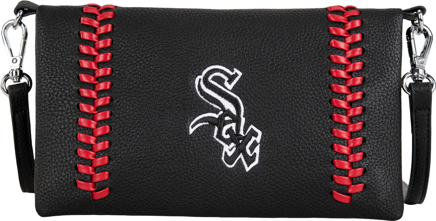 Montana West - Womens Chicago White Sox Team Bi-Fold Clutch/Crossbody Bag - Image 4