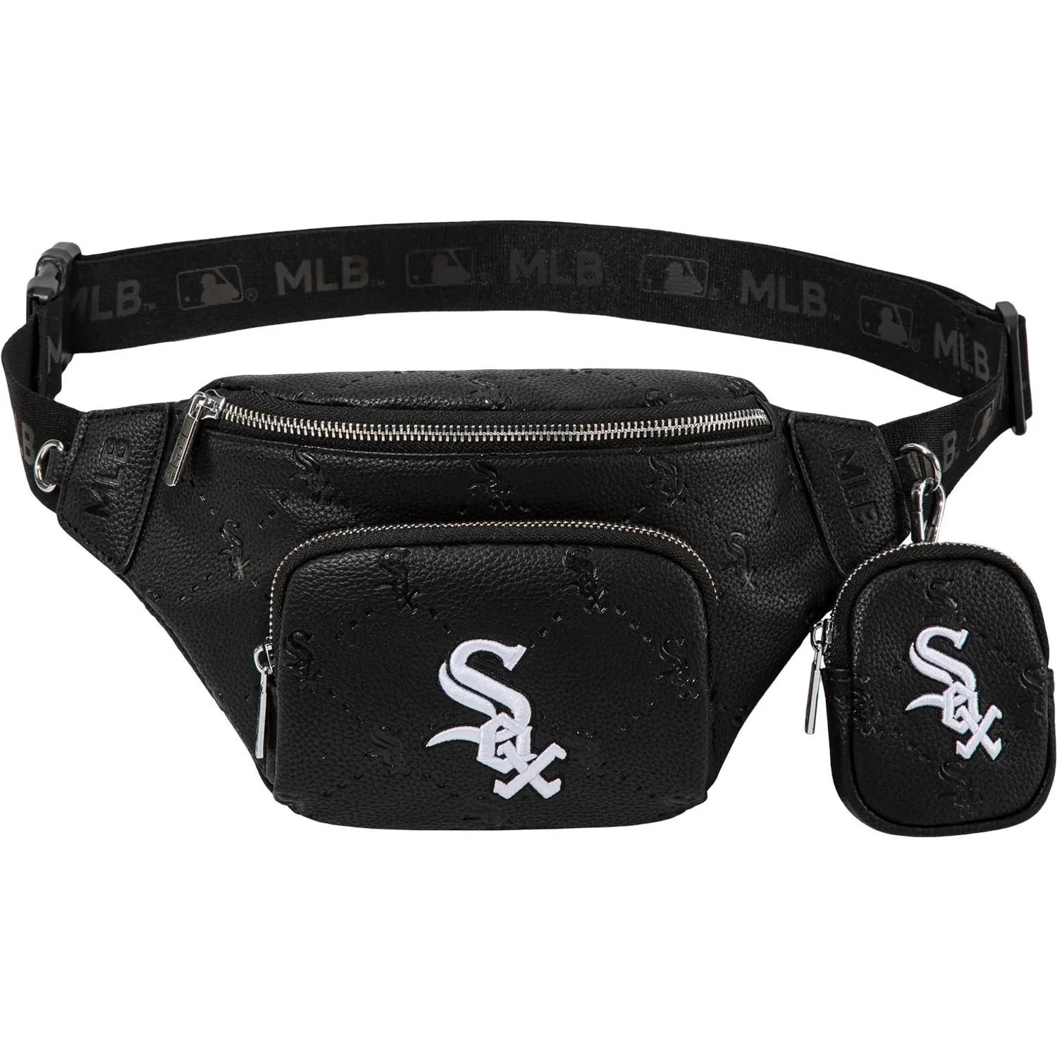 Montana West - Womens Chicago White Sox Team Fanny Pack Belt Sling Bag