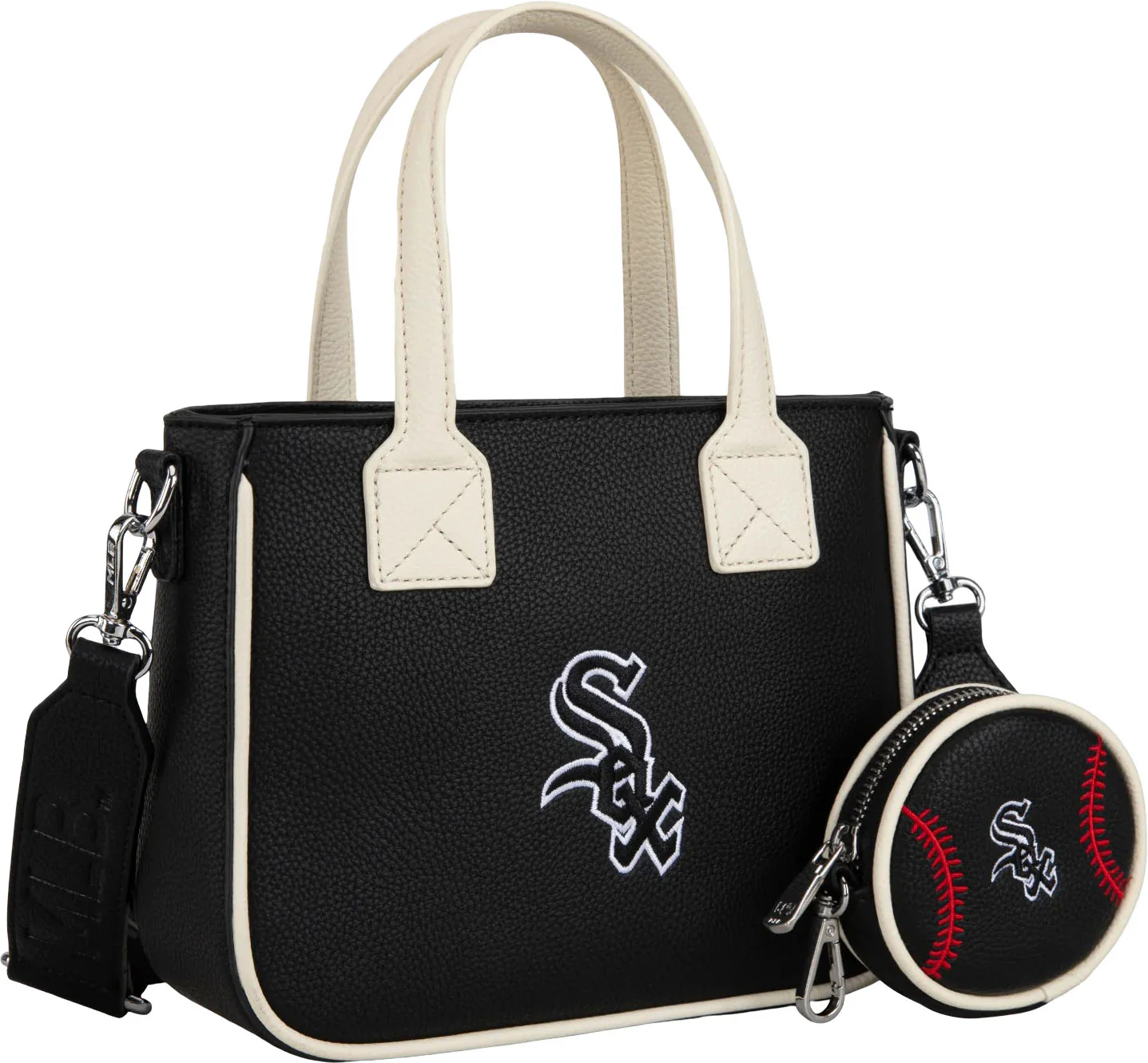 Montana West - Womens Chicago White Sox Team Tote/Crossbody Bag With Baseball Coin Pouch - Image 4