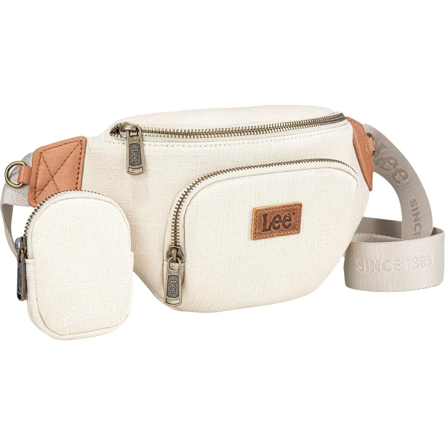 Montana West - Womens Denim Canvas Belt Bag With Mini Pouch - Image 4