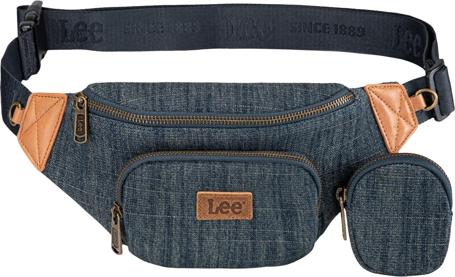 Montana West - Womens Denim Canvas Belt Bag With Mini Pouch - Image 7