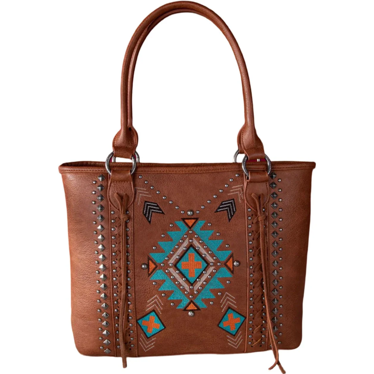 Montana West - Womens Embroidered Aztec Collection Concealed Carry Tote - Image 2