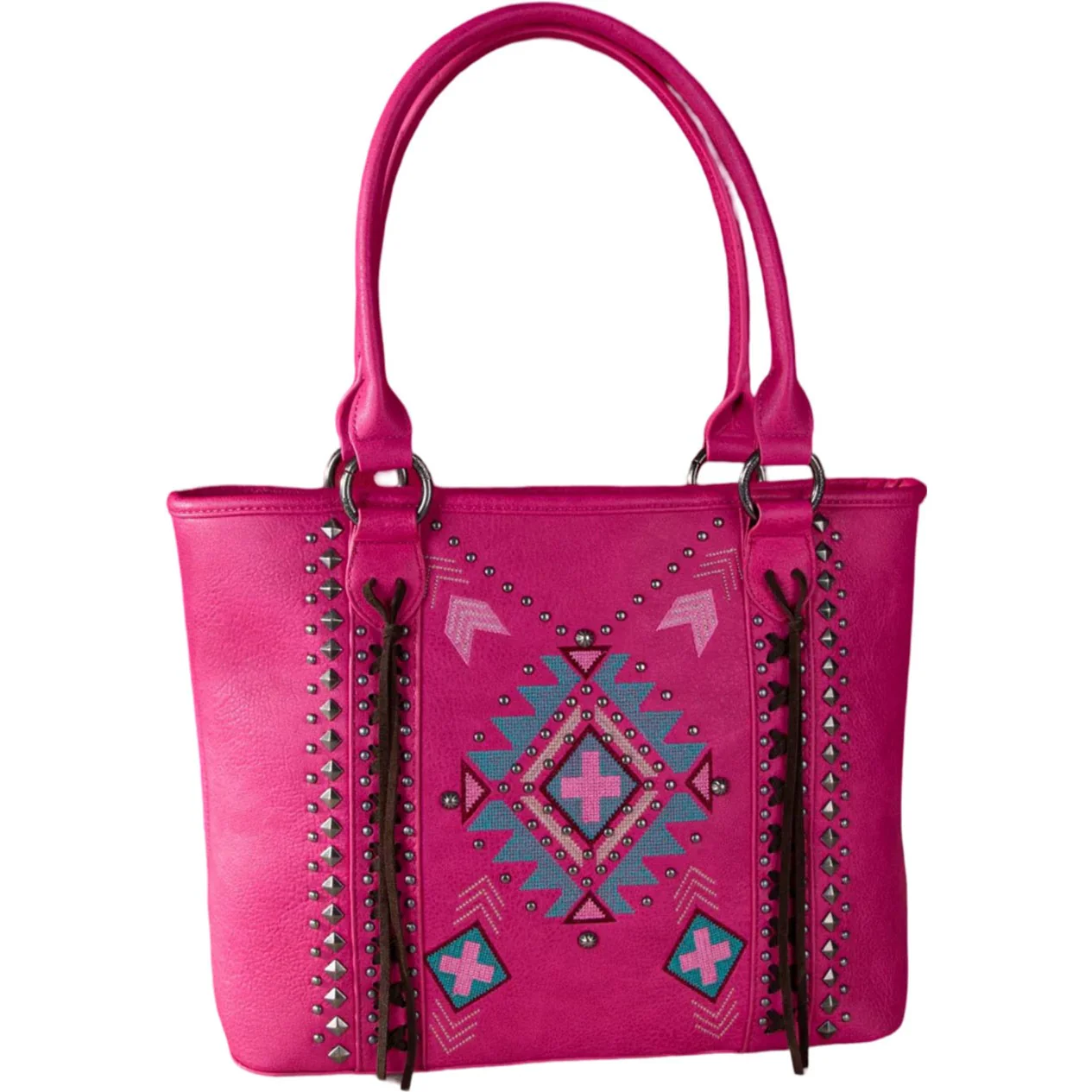 Montana West - Womens Embroidered Aztec Collection Concealed Carry Tote - Image 3