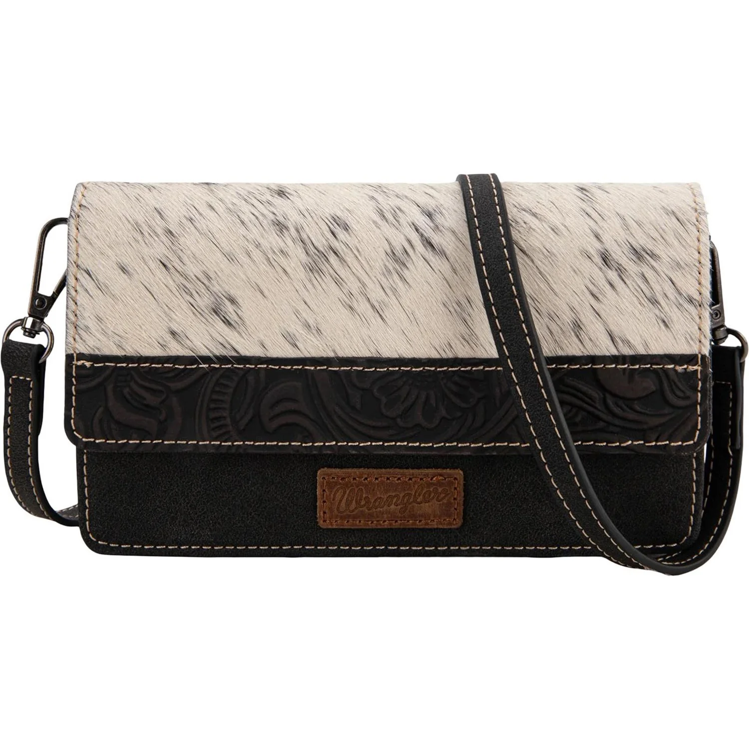 Montana West - Womens Genuine Hair-On Cowhide Wallet/Crossbody Bag