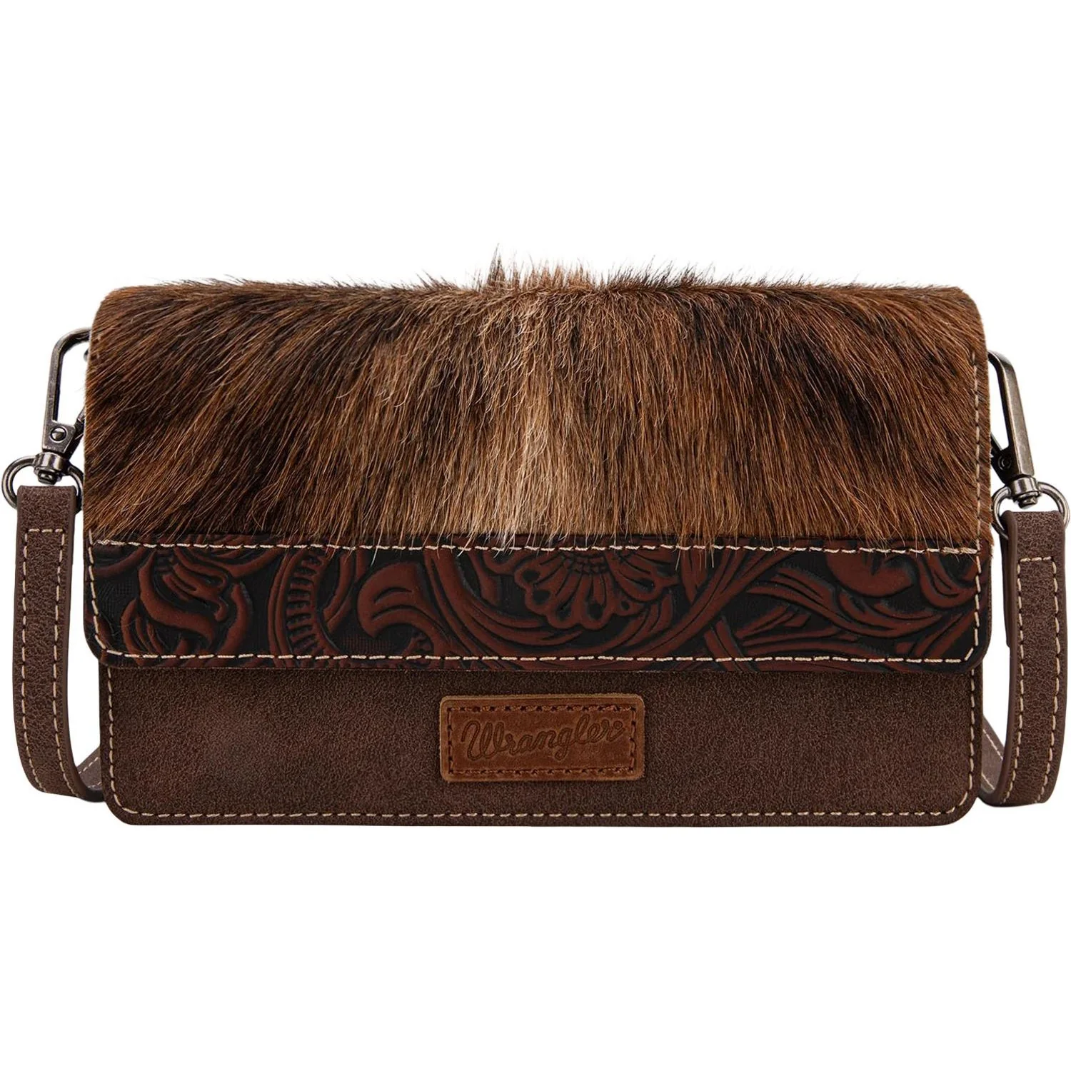 Montana West - Womens Genuine Hair-On Cowhide Wallet/Crossbody Bag - Image 3