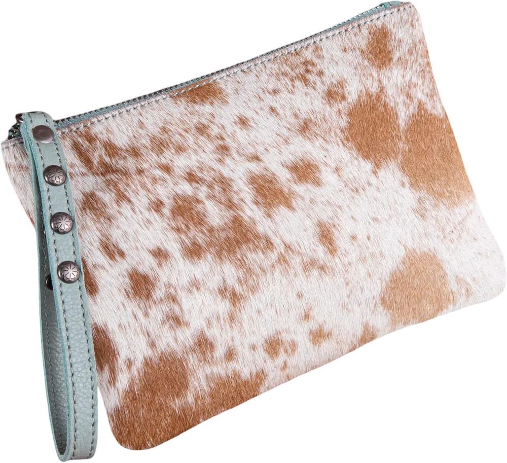 Montana West - Womens Hair-On Cowhide Leather Wristlet - Image 13