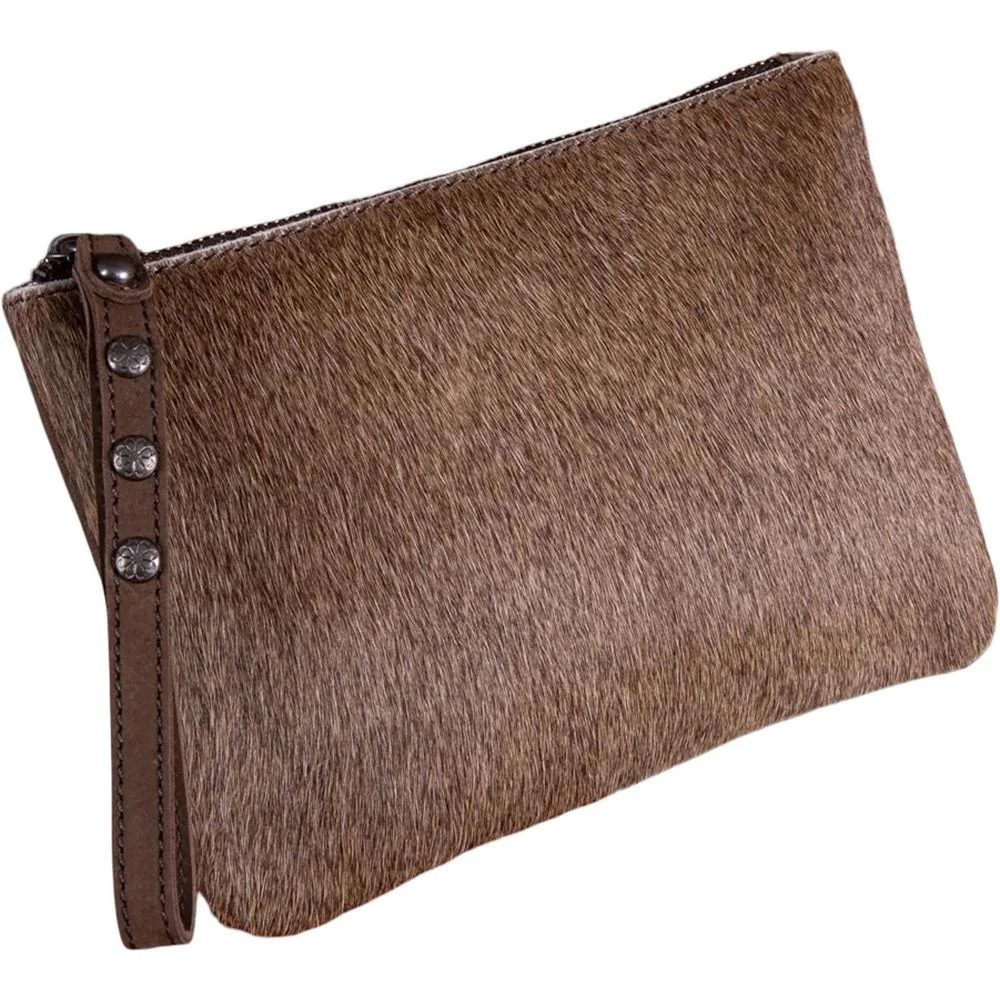 Montana West - Womens Hair-On Cowhide Leather Wristlet - Image 3