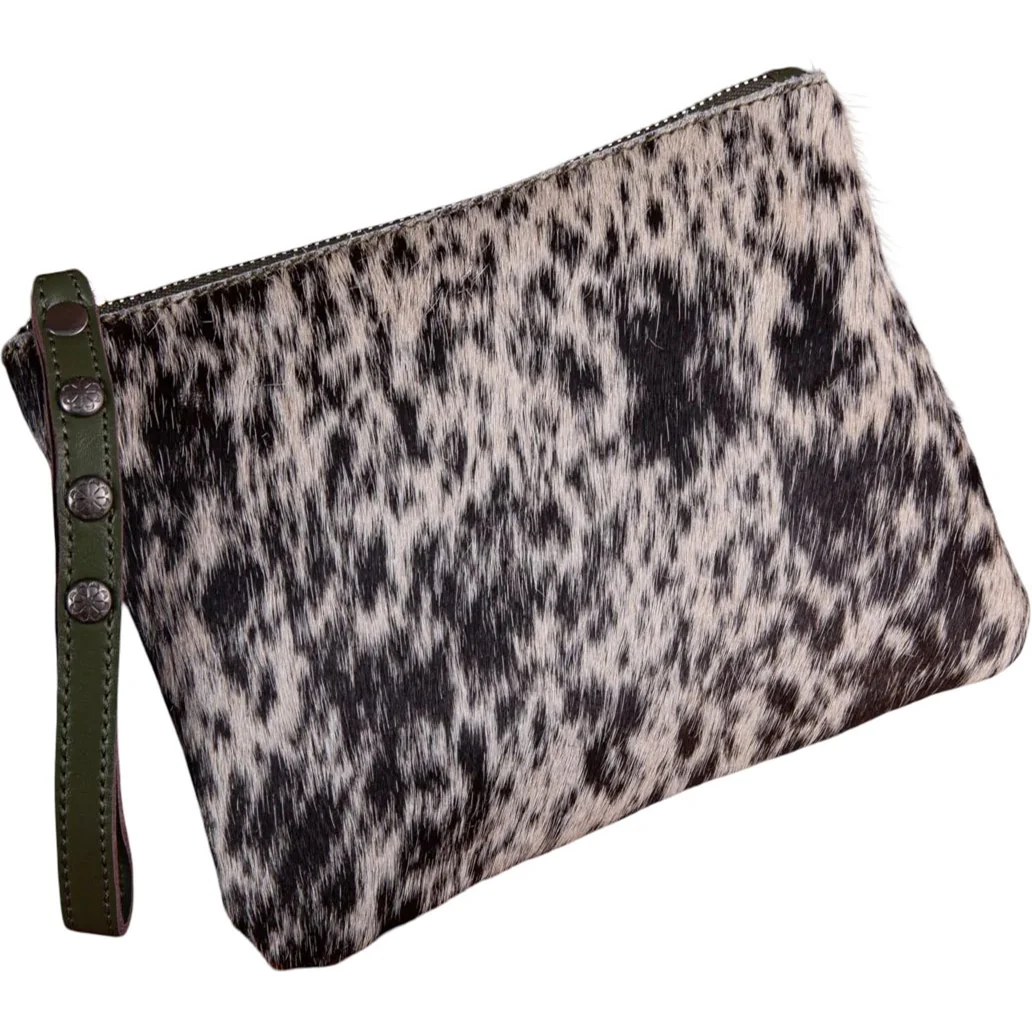 Montana West - Womens Hair-On Cowhide Leather Wristlet - Image 4