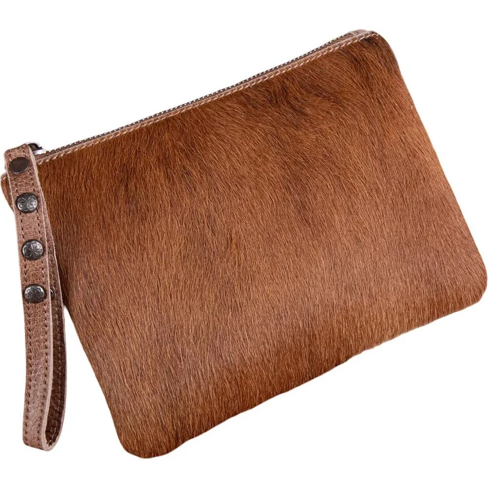 Montana West - Womens Hair-On Cowhide Leather Wristlet - Image 5