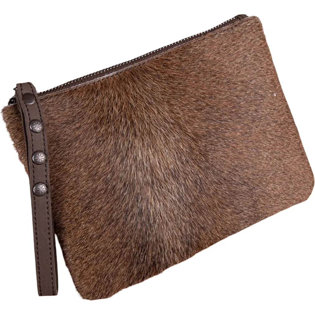 Montana West - Womens Hair-On Cowhide Leather Wristlet - Image 6