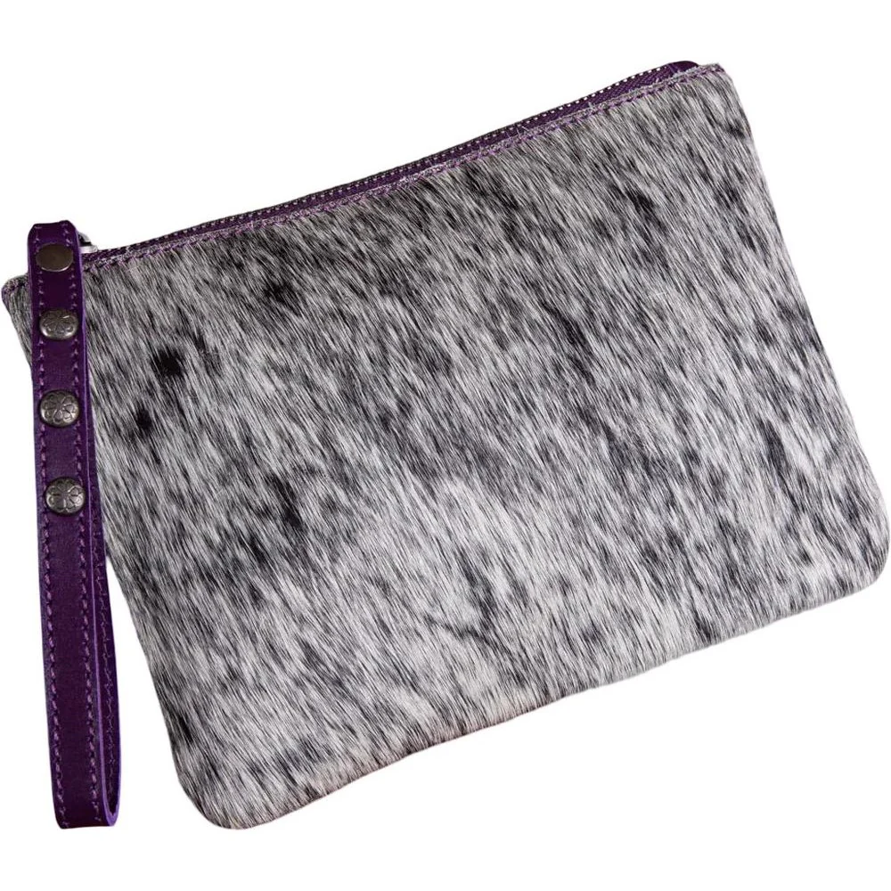 Montana West - Womens Hair-On Cowhide Leather Wristlet - Image 8