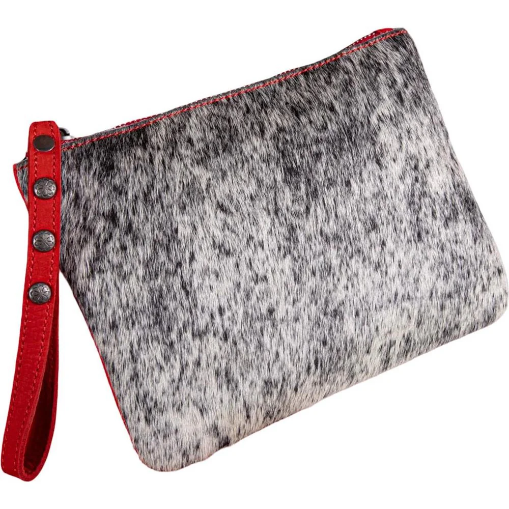 Montana West - Womens Hair-On Cowhide Leather Wristlet - Image 9