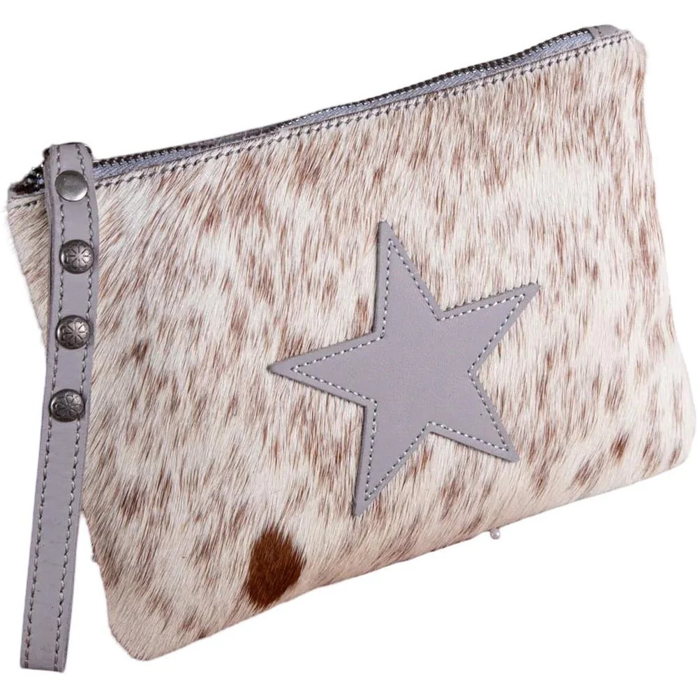 Montana West - Womens Hair-On Cowhide Leather Wristlet - Image 4