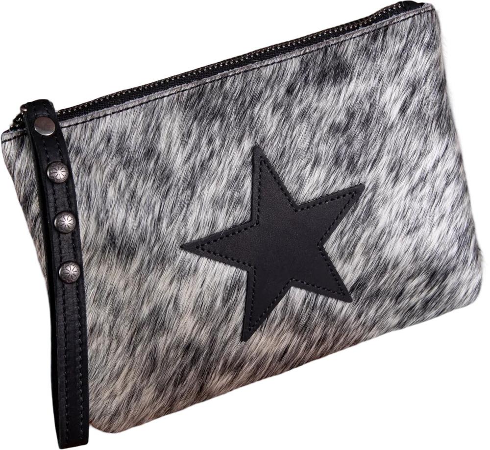 Montana West - Womens Hair-On Cowhide Leather Wristlet - Image 7