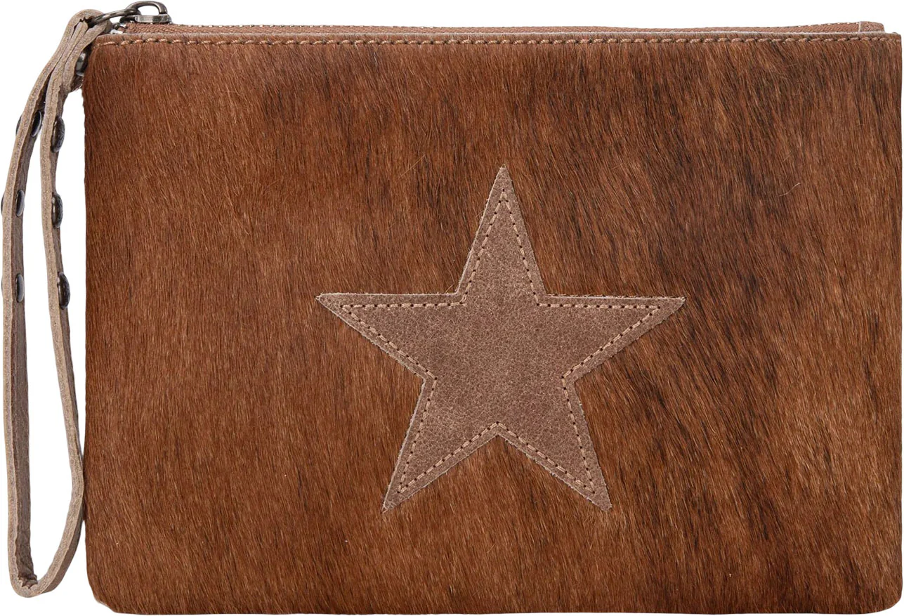 Montana West - Womens Hair-On Cowhide Leather Wristlet - Image 8