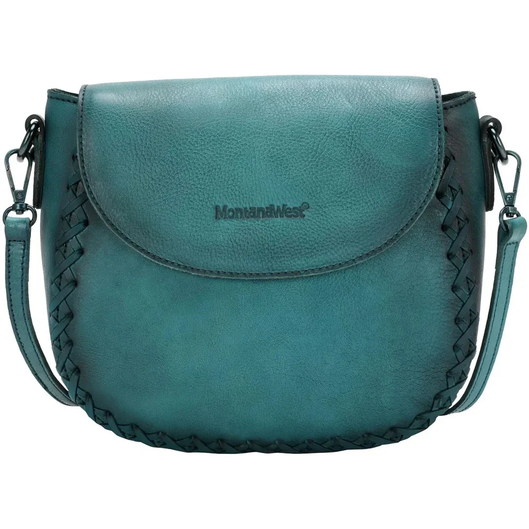 Montana West - Womens Hand Paint Genuine Leather Collection Crossbody Bag - Image 4