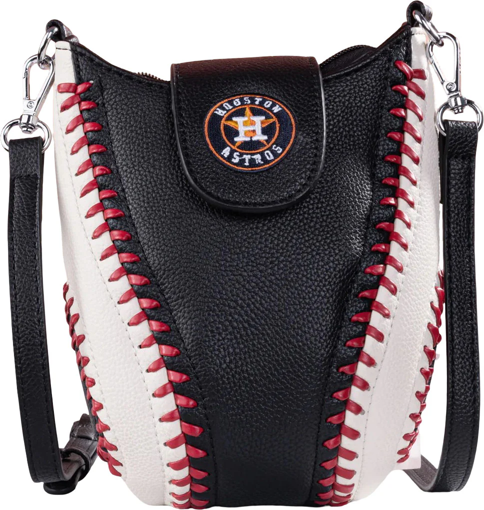 Montana West - Womens Houston Astros Team Baseball Stitch Crossbody Bag - Image 3
