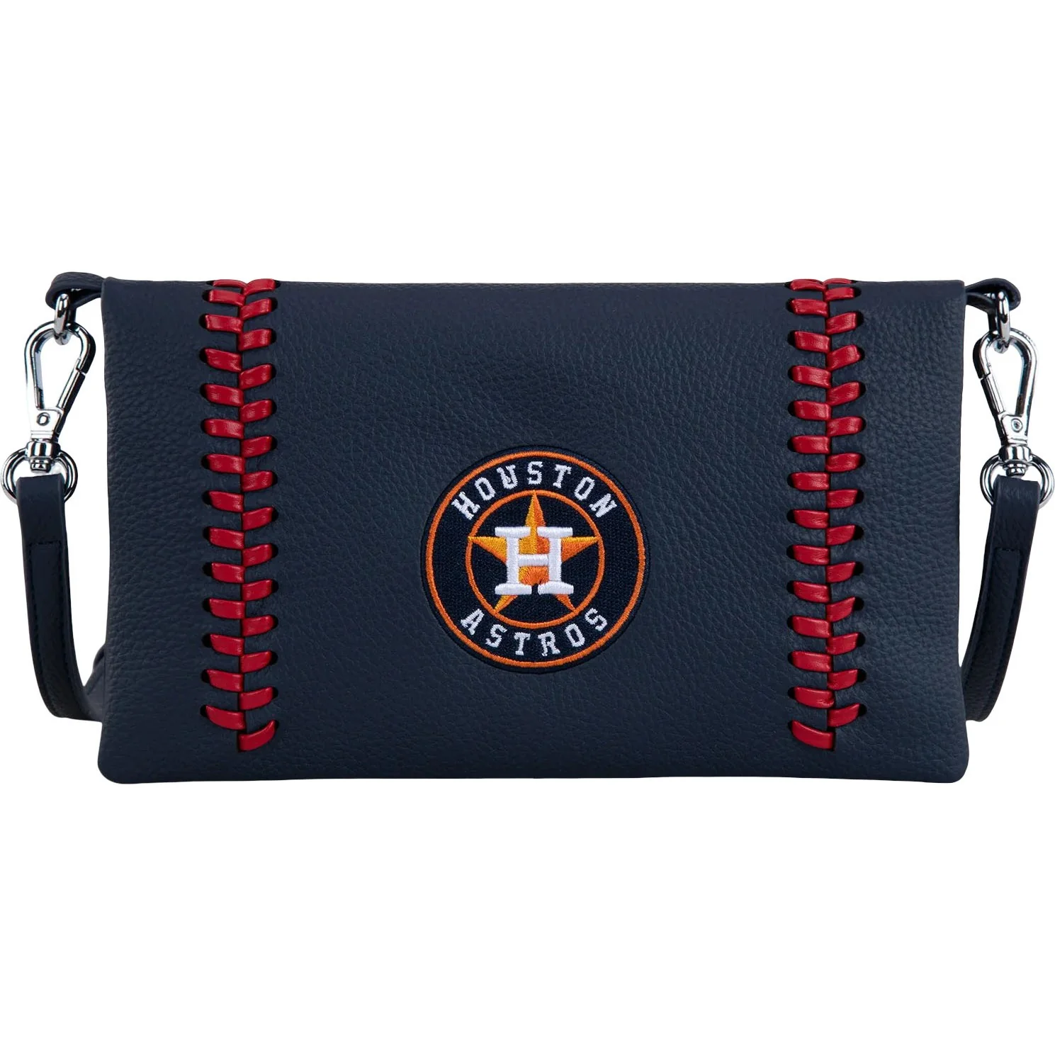 Montana West - Womens Houston Astros Team Bi-Fold Clutch/Crossbody Bag