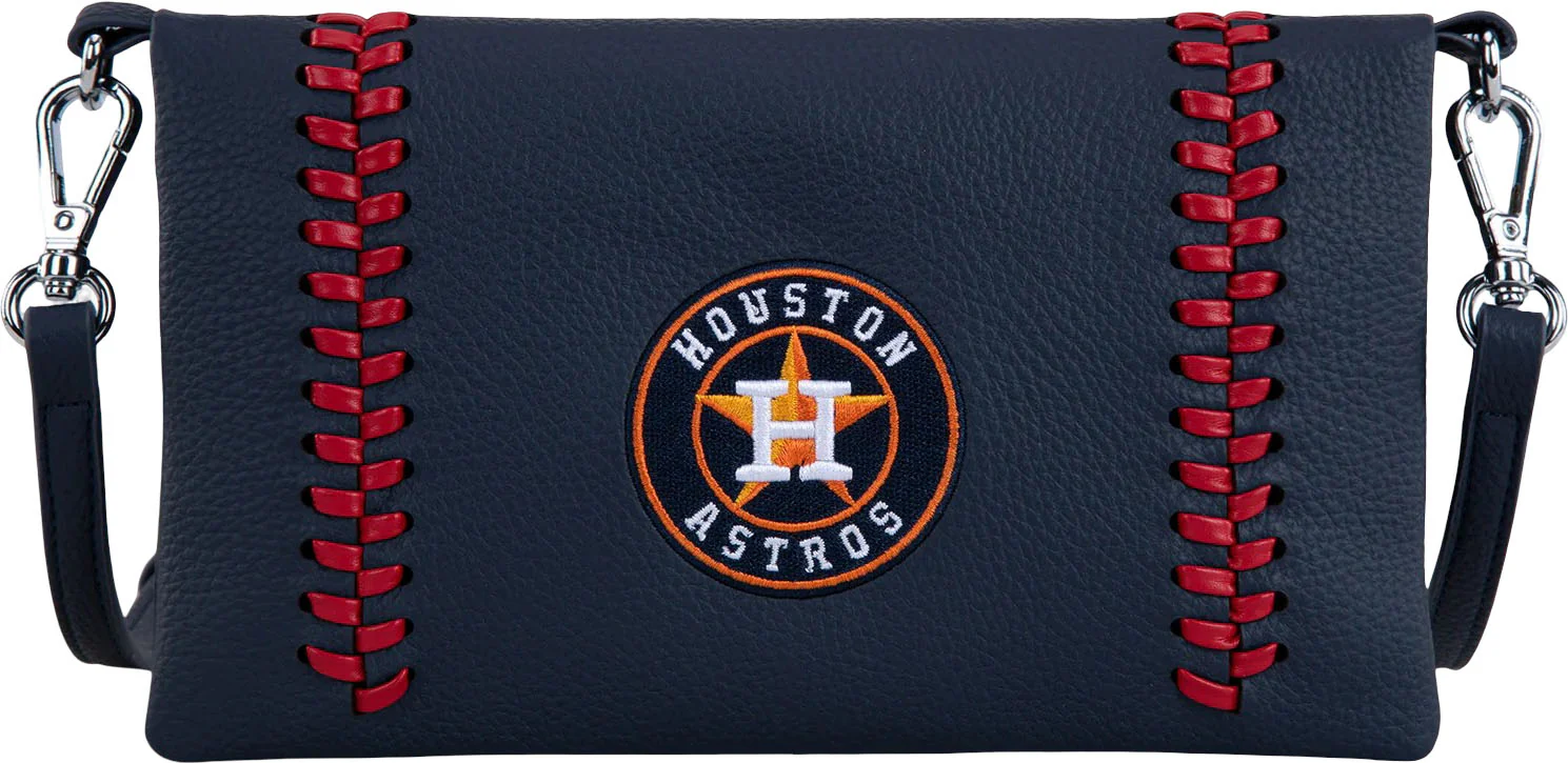 Montana West - Womens Houston Astros Team Bi-Fold Clutch/Crossbody Bag - Image 3