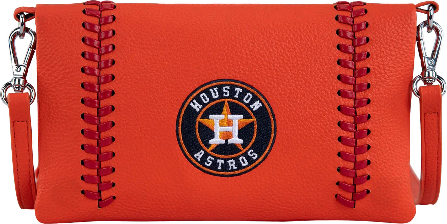 Montana West - Womens Houston Astros Team Bi-Fold Clutch/Crossbody Bag - Image 4