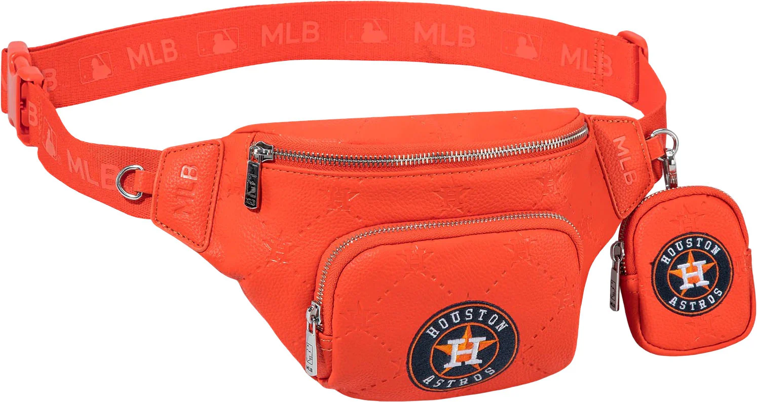Montana West - Womens Houston Astros Team Fanny Pack Belt Sling Bag - Image 6