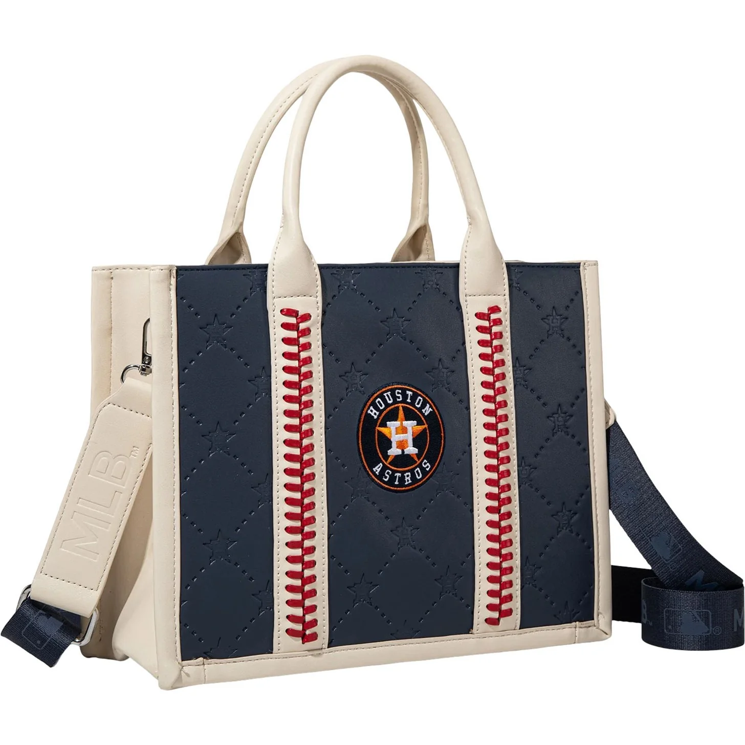 Montana West - Womens Houston Astros Team Whipstitch Tote/Crossbody Bag - Image 2
