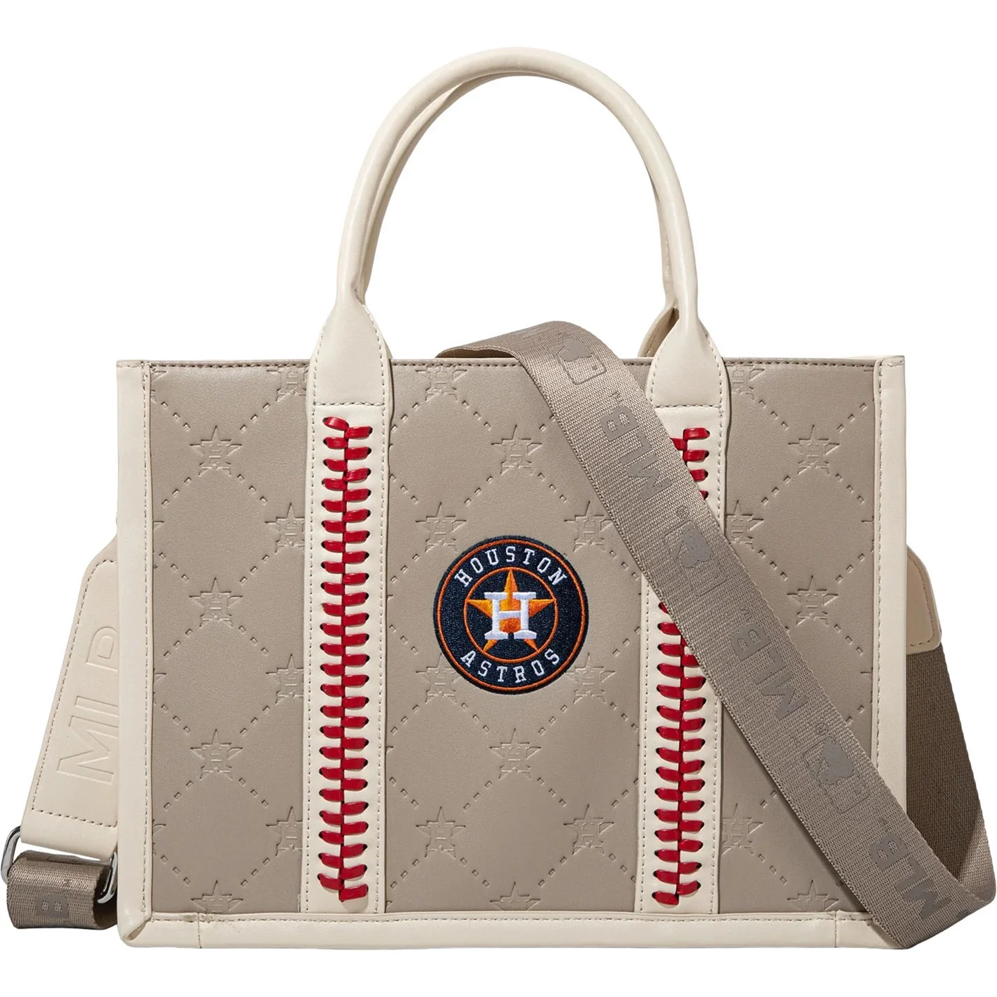 Montana West - Womens Houston Astros Team Whipstitch Tote/Crossbody Bag - Image 3