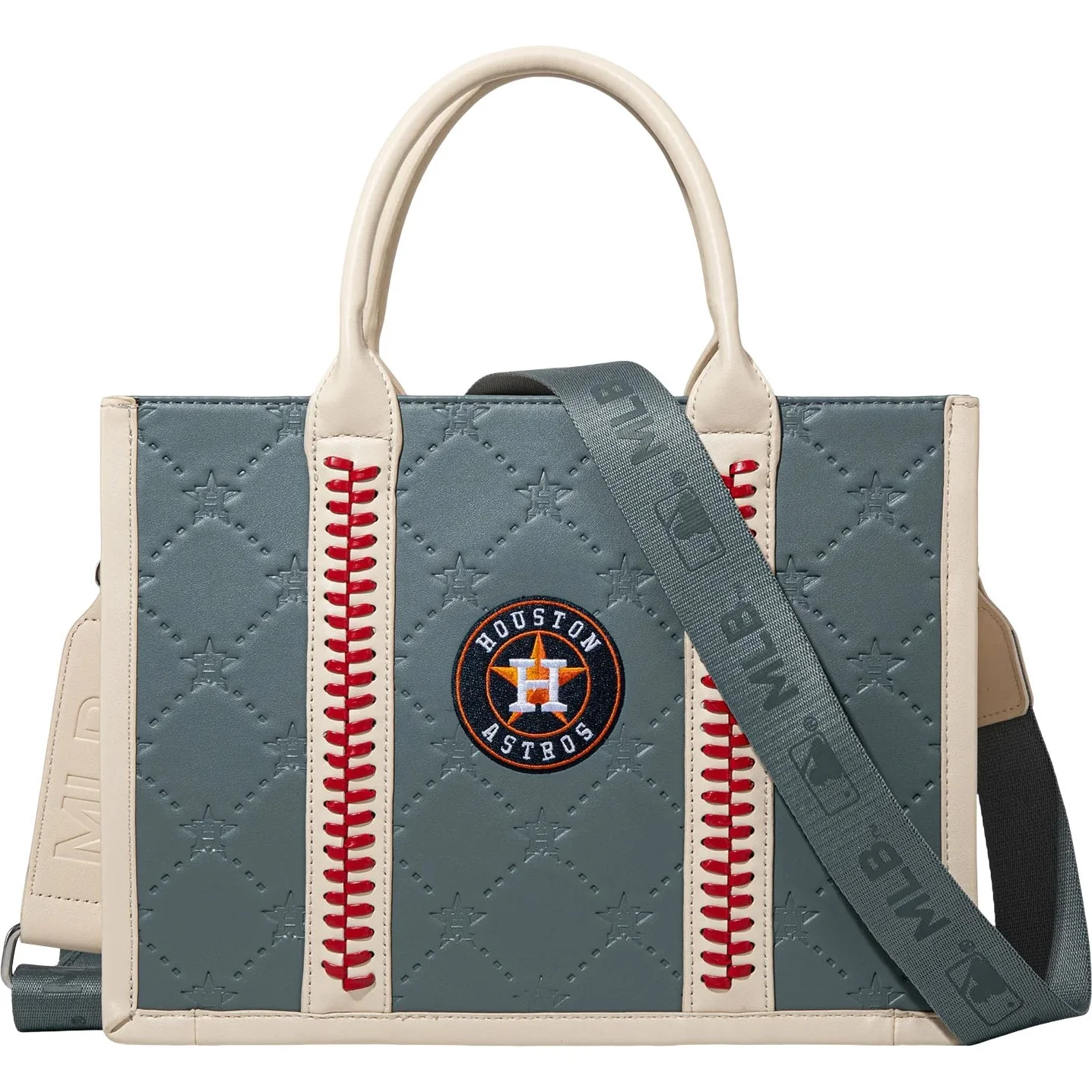 Montana West - Womens Houston Astros Team Whipstitch Tote/Crossbody Bag - Image 4