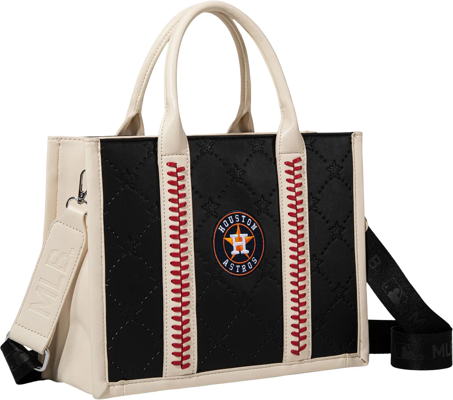 Montana West - Womens Houston Astros Team Whipstitch Tote/Crossbody Bag - Image 5