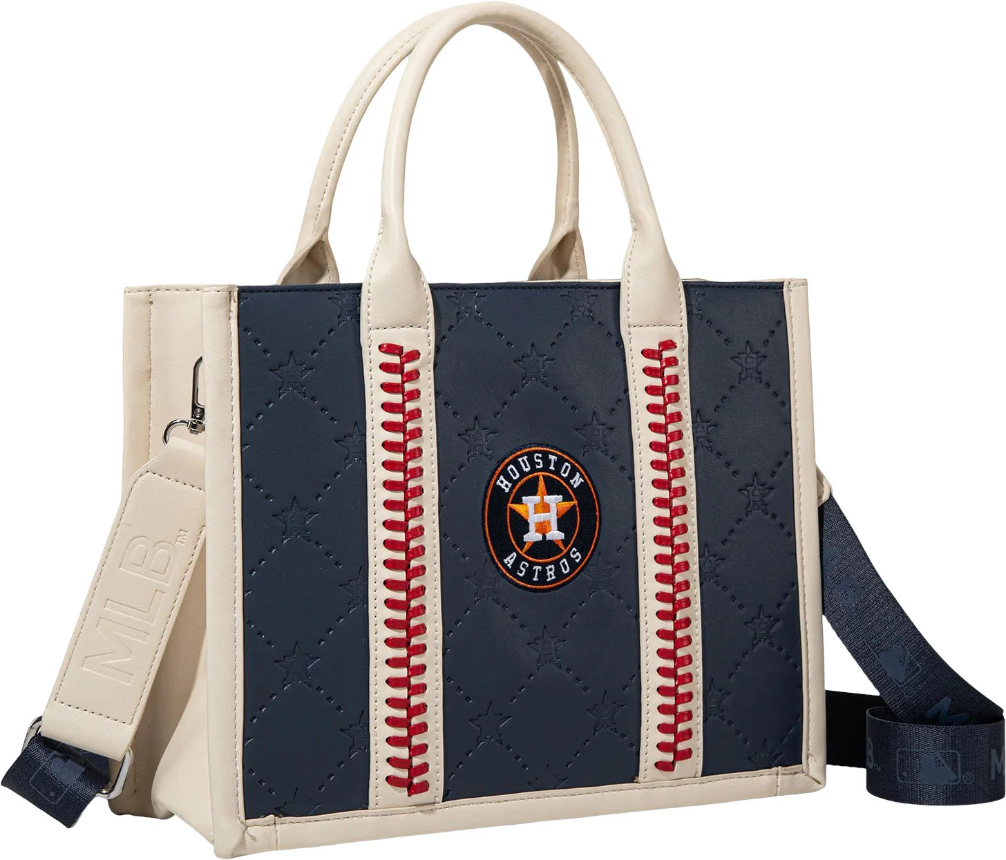 Montana West - Womens Houston Astros Team Whipstitch Tote/Crossbody Bag - Image 6