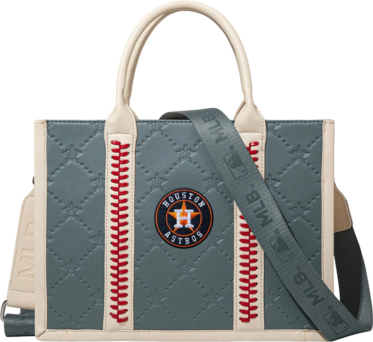 Montana West - Womens Houston Astros Team Whipstitch Tote/Crossbody Bag - Image 8