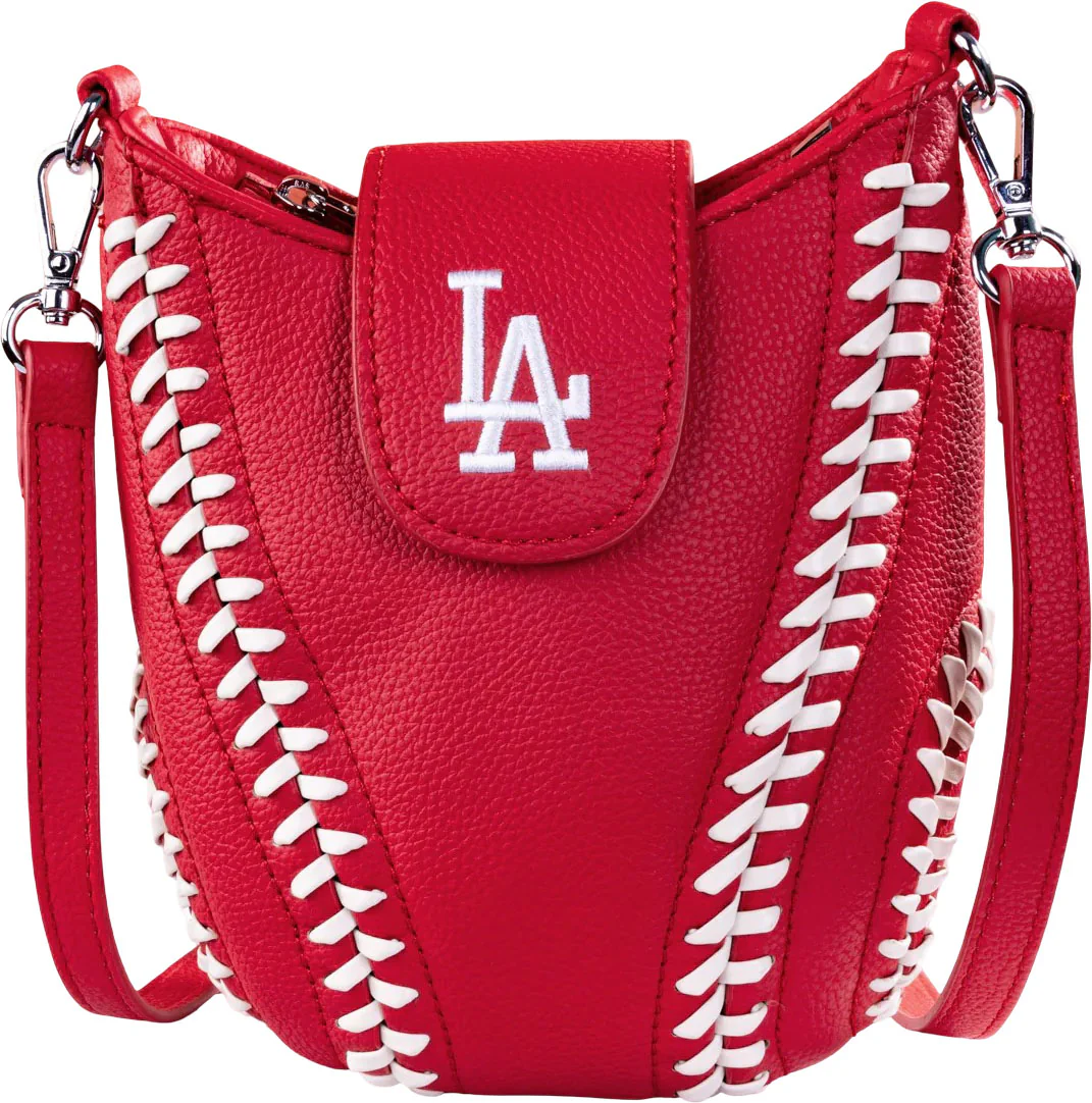 Montana West - Womens Los Angeles Dodgers Team Baseball Stitch Crossbody Bag - Image 11